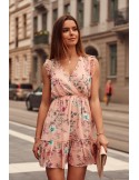 Delicate, powdery floral dress PR3187 - Online store - Boutique